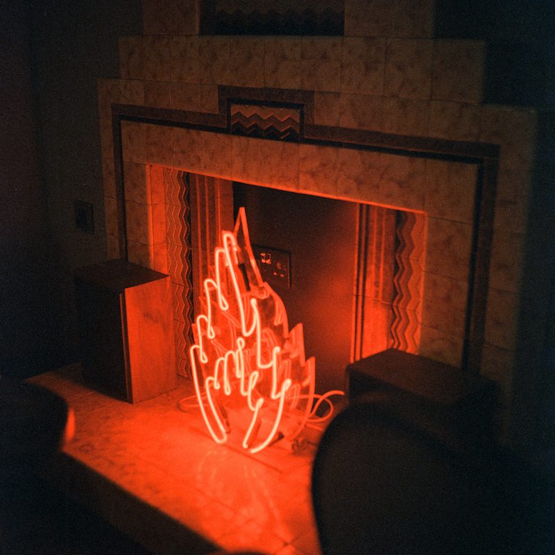 fake fireplace